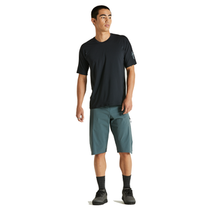 Trail Air Short Sleeve Men Black Front Full View