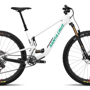 2024 Santa Cruz Tallboy Carbon CC (Gloss White; X0 AXS RSV build shown)