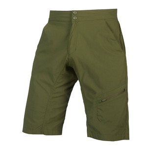 Endura Hummvee Lite Shorts with Liner - Olive Green - front