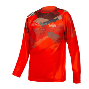 Endura Kids MT500JR LS LTD Jersey - Paprika - front