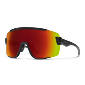 Smith Wildcat Glasses - Matte Black + ChromaPop Red Mirror Lens