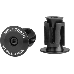 Wolf Tooth Alloy Bar End Plugs (Black)