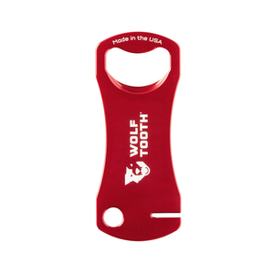 Bottle Opener With Rotor Truing Slot (Red)