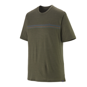 Patagonia Capilene Cool Merino Graphic Jersey - Fitz Roy Fader: Basin Green