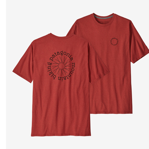 Patagonia poke Stencil Responsibili-Tee - Burl Red