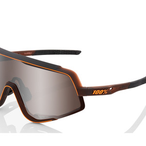 100% Glendale Glasses - Matte Translucent Brown Fade HiPER Silver Mirror Lens (2024)
