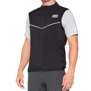 100% Corridor Stretch Vest - Black (2024) - front