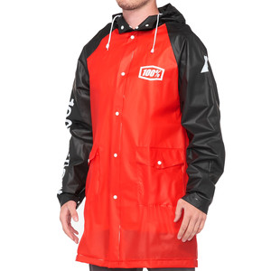 100% Torrent Rain Jacket - Red/Black (2024) - front