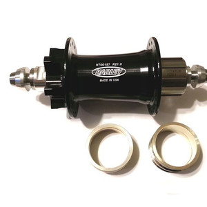 Hadley Single Speed 135mm X 10mm Titanium Bolt-on Rear Hub (2024) - Black