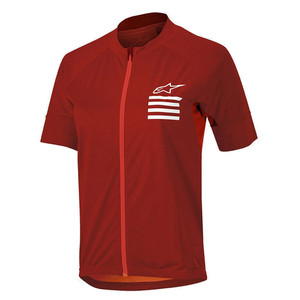 Alpinestars Women's Stella Trail Full Zip SS Jersey (2024) - Red