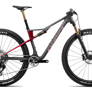 2025 Orbea Oiz M-LTD (Diamond Carbon View/Cherry Red)