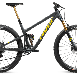 2024 Pivot Trail 429 Pro X0 Eagle Transmission Enduro (Slate/Canary Yellow, with DT Swiss XM1700 alloy rims)