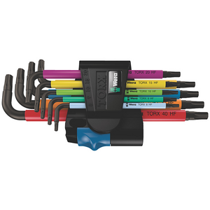 Wera 967/9 TX Multicolour HF 1 L-key set with holding function (9 pieces)