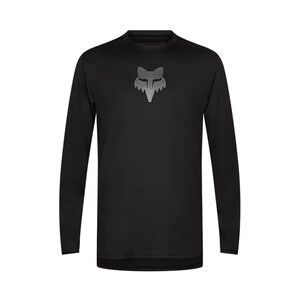 Fox Racing Ranger Fox Head LS Jersey (2025) - Black (front)
