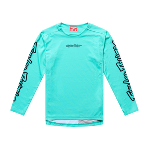 Troy Lee Designs Youth Sprint Pro LS Jersey - (Mono Real Teal)