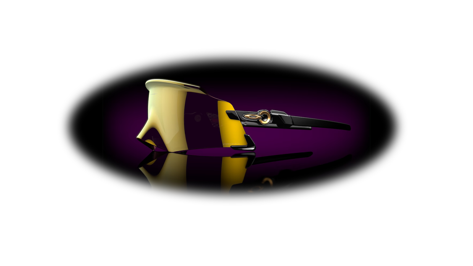 Polished Black Frame - Prizm 24k Lens - side