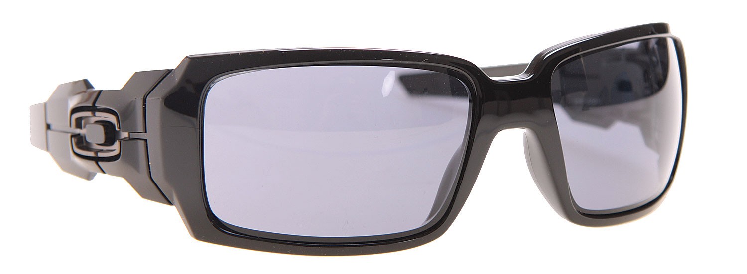 Oakley Oil Drum Sunglasses Polished Black/Grey Lens
