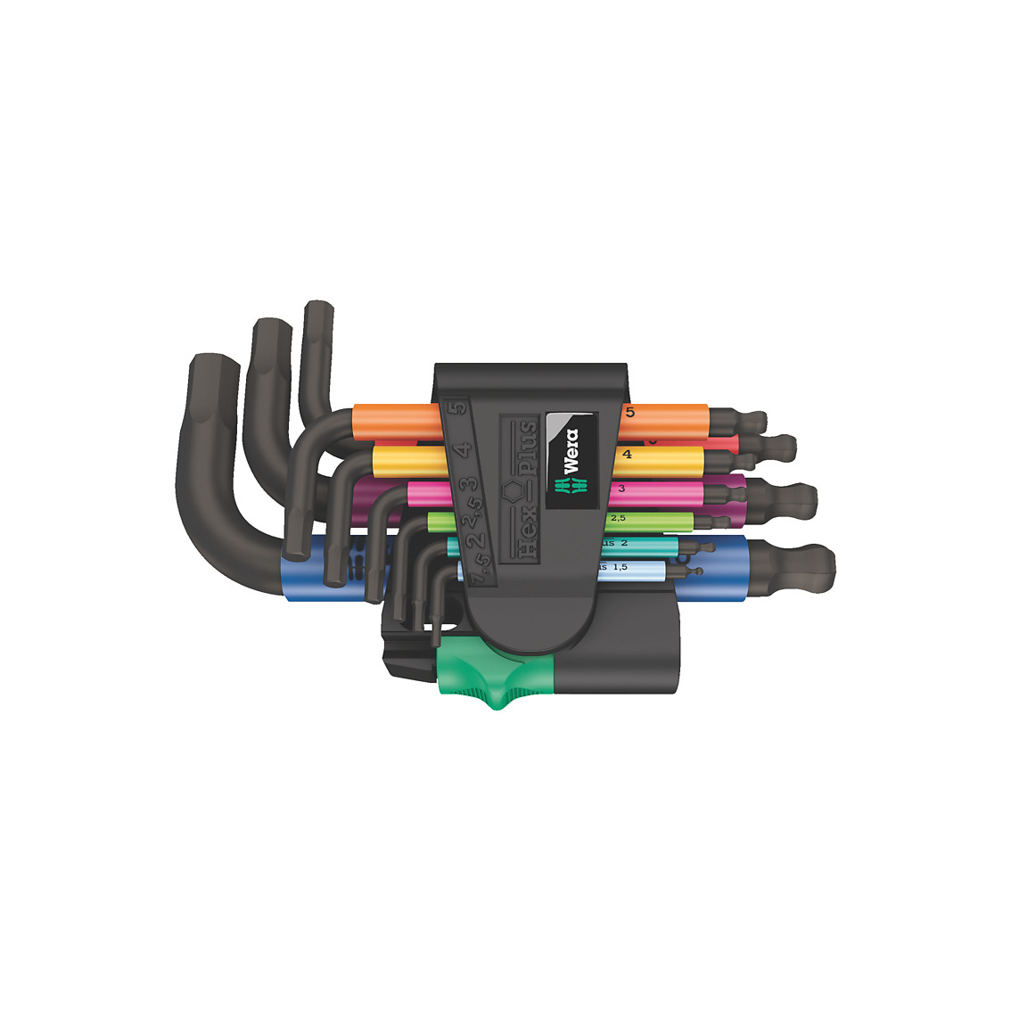 950 9 Hex-Plus Multicolour 2 L-key set%2C metric%2C BlackLaser%2C 9 pieces