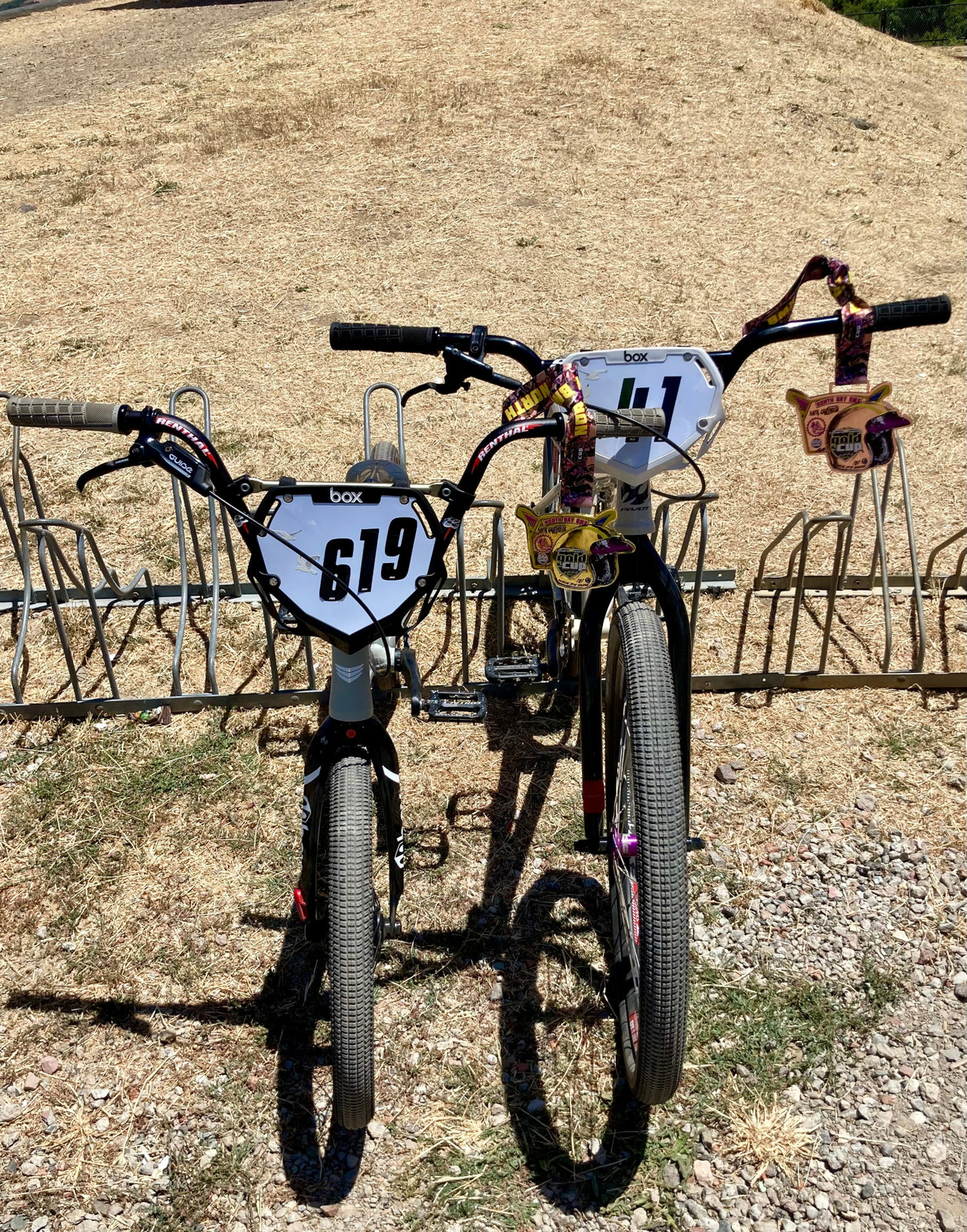 Racing two different wheel sizes on the same day is fun.