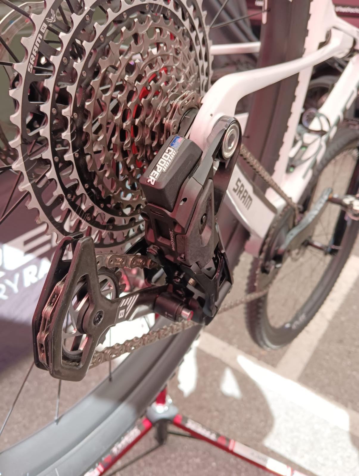Prototype SRAM AXS Drivetrain at World Champs New SRAM Drivetrain at