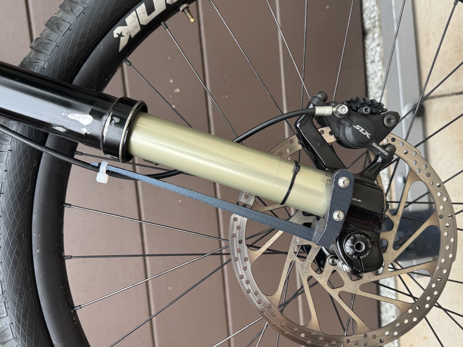 Guard delete. 3d printed brake hose guide
