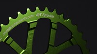 OneUp Components 40T Green Zoom Blur1 Black